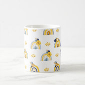 Hübsches Regenbogen-Sommermuster Kaffeetasse (Mittel)