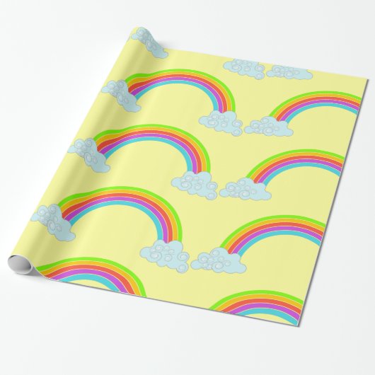 Hübsches Regenbogen-Verpackungs-Papier Geschenkpapier (Ungerollt)