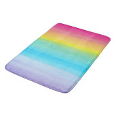 Hübsches Regenbogendesign Badematte (Schrägansicht)