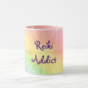 Hübsches Regenbogendesign von Reiki Addict Tasse