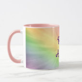 Hübsches Regenbogendesign von Reiki Addict Tasse (Links)