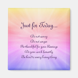 Hübsches Regenbogendesign von Reiki Principles Magnet