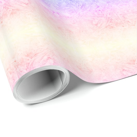 Hübsches Regenbogenfrostdesign Geschenkpapier (Rolleneckpunkt)