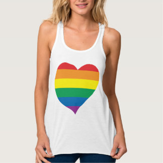Hübsches Regenbogenherz, Stolz, LGBT, Celebrate Li Tank Top