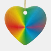 Hübsches Regenbogenherz> Weihnachtsschmuck (Hinten)