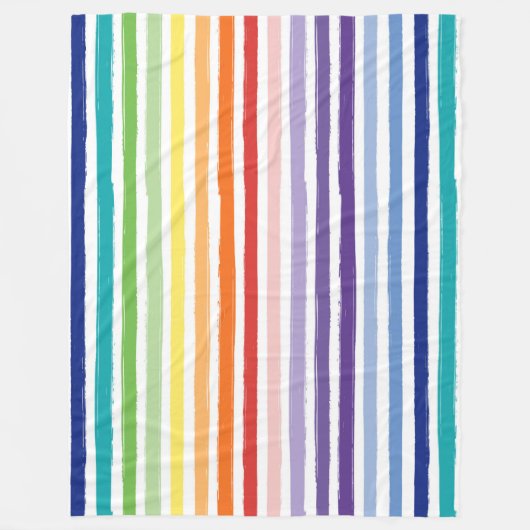 Hübsches Regenbogenmuster Fleecedecke (Vorderseite)