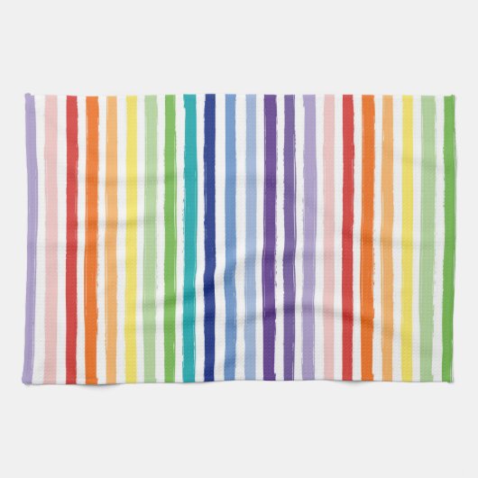 Hübsches Regenbogenmuster Geschirrtuch (Horizontal)