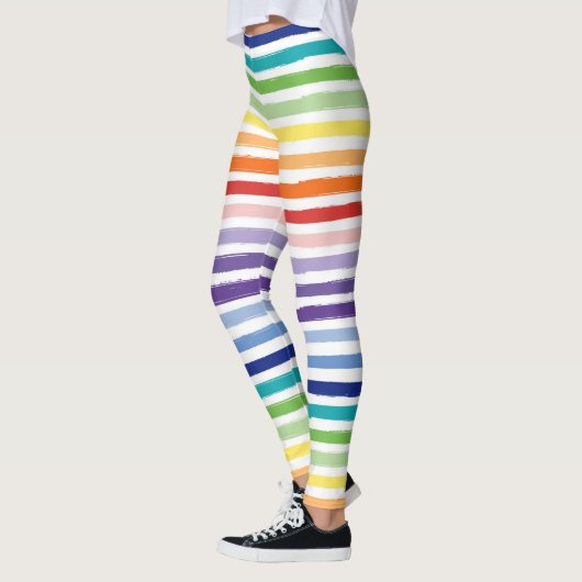 Hübsches Regenbogenmuster Leggings (Links)
