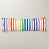 Hübsches Regenbogenmuster Seitenschläferkissen (Rückseite)