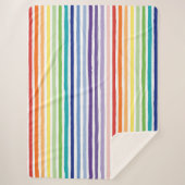 Hübsches Regenbogenmuster Sherpadecke (Vorderseite)