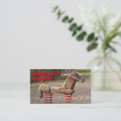 Hübsches Reitvergnügen in der Reitschule Visitenkarte (Stehend Vorderseite)