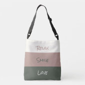 Hübsches Relax Lächeln Liebe Kreuzung Tote Tasche (Rückseite)