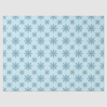 Hübsches Retro-Schneeflockenmuster-Blues-Wasserfar
