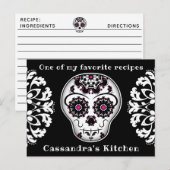 Hübsches Rezept Postkarte (Vorne/Hinten)