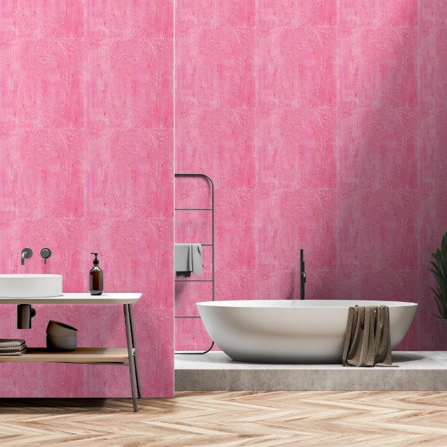 Hübsches rosa abstraktes Muster Tapete (Badezimmer)