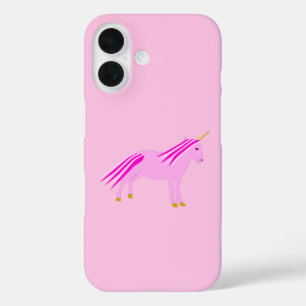 Hübsches rosa Baby-Mädchen-Einhorn iPhone 16 Hülle