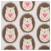 Hübsches Rosa Baby Mädchen Igel Muster Stoff (Muster)