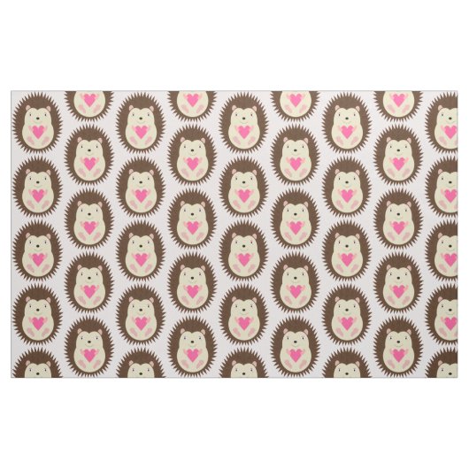 Hübsches Rosa Baby Mädchen Igel Muster Stoff (Fat Quarter (45,7 x 55,9 cm))