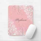 Hübsches rosa Barockmousepad Mousepad (Mit Mouse)