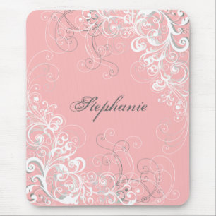 Hübsches rosa Barockmousepad Mousepad