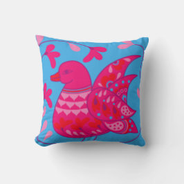 Hübsches rosa Bird Mix & Match Pillow by Serenity Kissen