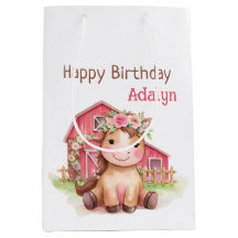 Hübsches rosa Blumen Pferd Geburtstag
