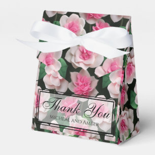 Hübsches rosa Blumenmuster Geschenkschachtel