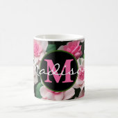 Hübsches rosa Blumenmuster Kaffeetasse (Mittel)