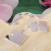 Hübsches rosa Blumenmuster Puzzle (Seite)