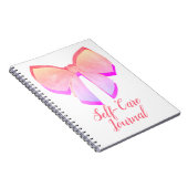 Hübsches, rosa Bogen-Self Care Journal Notizblock (Rechte Seite)