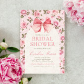 Hübsches Rosa-Brautparty Einladung