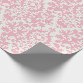 Hübsches rosa Damasepapier farbenfrohe Geschenkpap Geschenkpapier (Ecke)