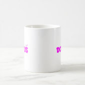 Hübsches rosa Doofus Kaffeetasse (Mittel)