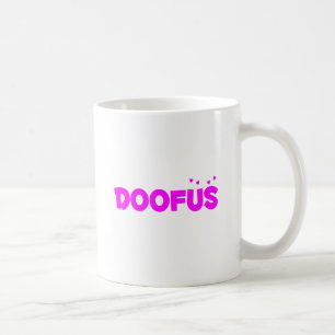 Hübsches rosa Doofus Kaffeetasse