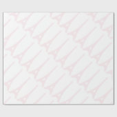 Hübsches rosa Eiffel-Turm-Verpackungs-Papier Geschenkpapier (Flach)