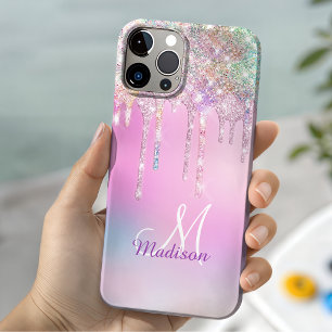 Hübsches rosa Einhorn Regenbogen Glitter Tropfen M Case-Mate iPhone Hülle