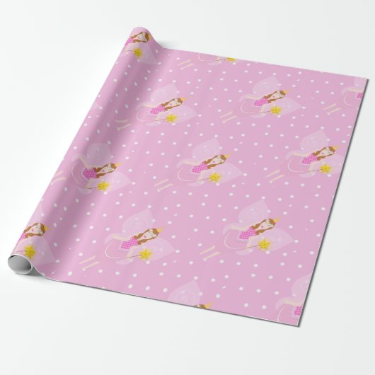 Hübsches rosa Faible Wrapping Paper Geschenkpapier (Ungerollt)