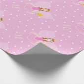 Hübsches rosa Faible Wrapping Paper Geschenkpapier (Ecke)