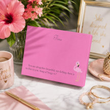 Hübsches Rosa Flamingo-Bibelverse