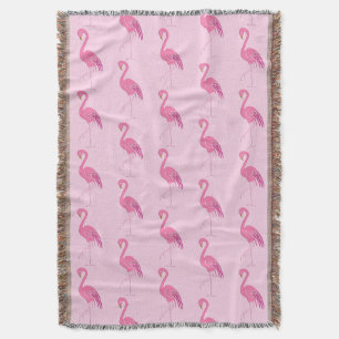 Hübsches Rosa-Flamingo-Muster Decke