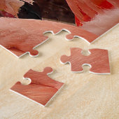 Hübsches rosa Flamingodruckpuzzlespiel Puzzle (Seite)