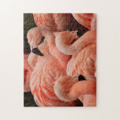 Hübsches rosa Flamingodruckpuzzlespiel Puzzle (Vertikal)
