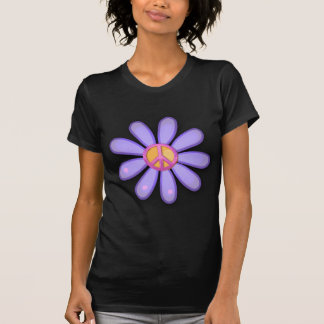 Hübsches rosa Friedenszeichen T-Shirt