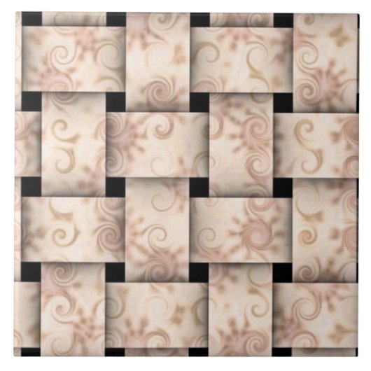 Hübsches rosa Gewebe Fliese (Vorderseite)