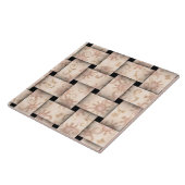 Hübsches rosa Gewebe Fliese (Seite)