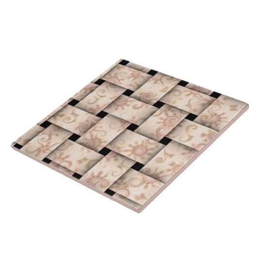 Hübsches rosa Gewebe Fliese (Seite)