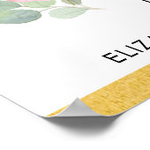 Hübsches rosa Gold Drive Thru Brautparty Willkomme Poster (Ecke)