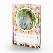 Hübsches Rosa Green Wedding Foto Geschenk (Rechts)