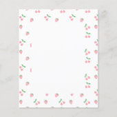 Hübsches rosa Kirschkirsche Erdbeere Fruchtmuster (Vorderseite)