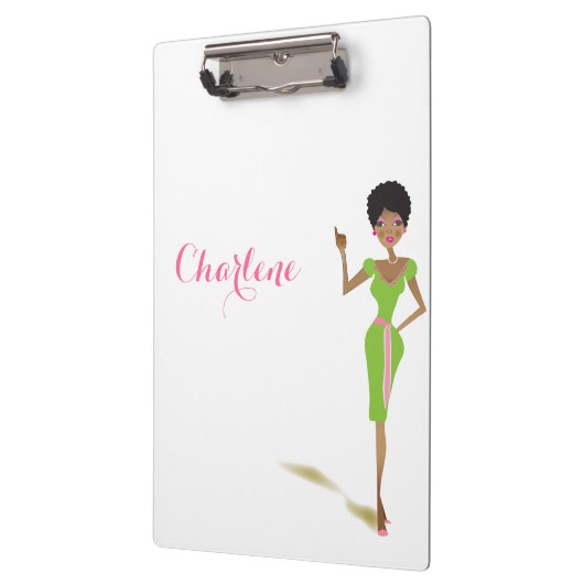 Hübsches Rosa Klemmbrett (Links)